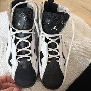 Black and White Air Jordan Basketball Sneakers size 8.5 men's